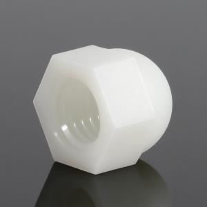 metric nylon white hexagon cap nut 