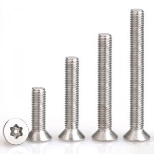 metric SS304 stainless steel torx socket security countersunk head blot 