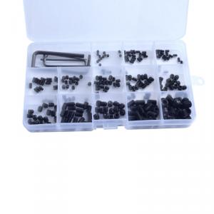 metric ISO Class 12.9 strength hexagon socket headless recessed end set screw blot combination with plastic box 