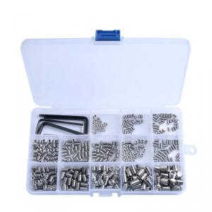 metric SS304 stainless steel combination with plastic box hexagon socket headless set screw blot